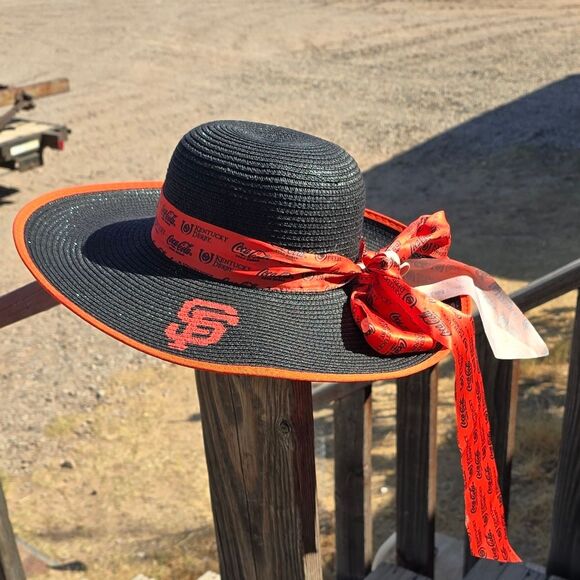 Coca Cola Kentucky Derby Hat Wide Brim Hat with coca cola logo - Picture 2 of 11